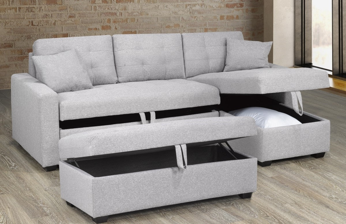STORAGE SECTIONAL & OTTOMAN