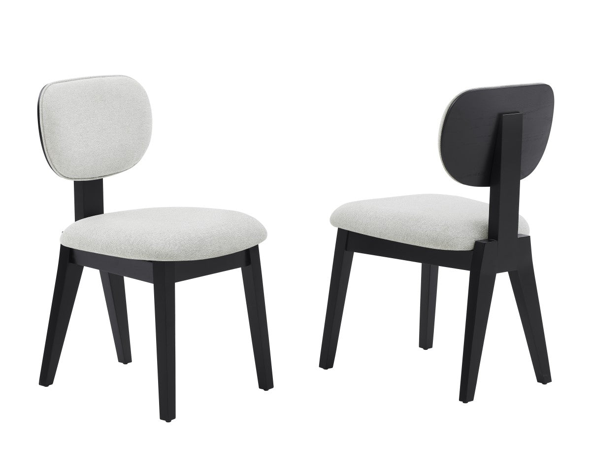 DINING CHAIR, SET OF 2 - BLACK