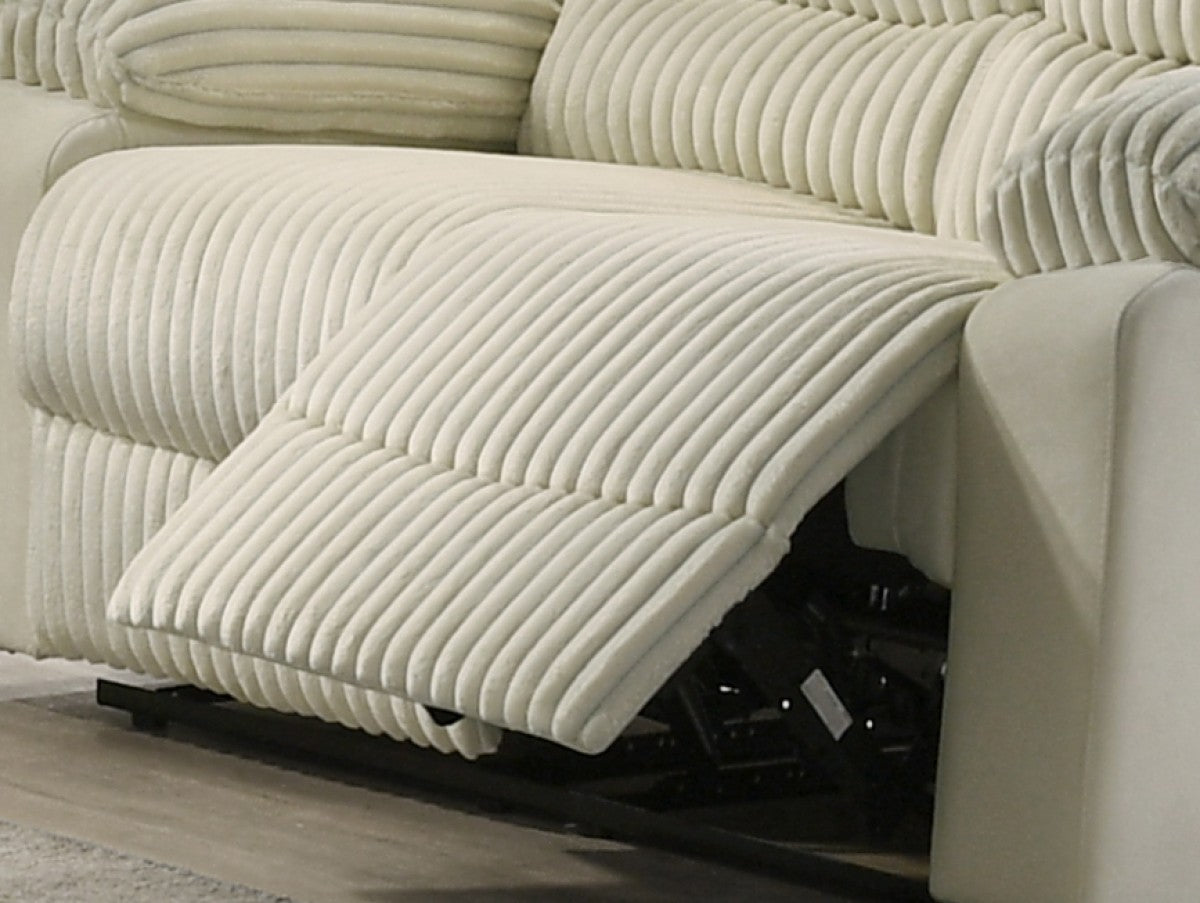 RECLINER LOVE SEAT - CREAM