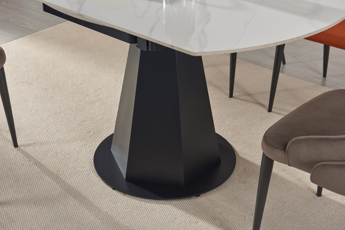 EXT. DINING TABLE - SNOWY WHITE