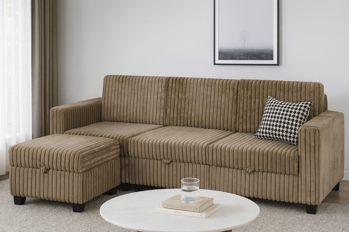 MODULAR SECTIONAL - BROWN