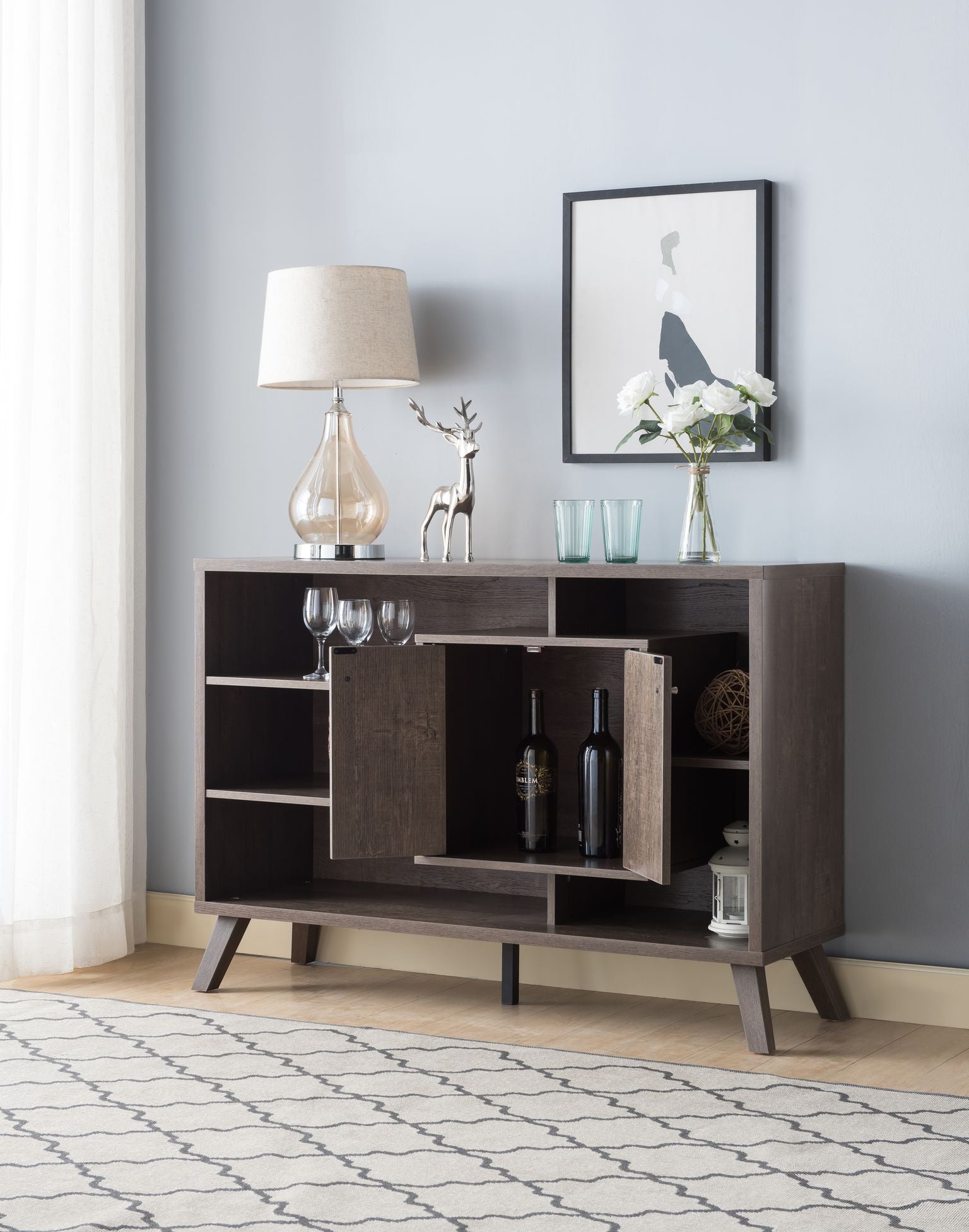 BUFFET/SERVER - WALNUT OAK