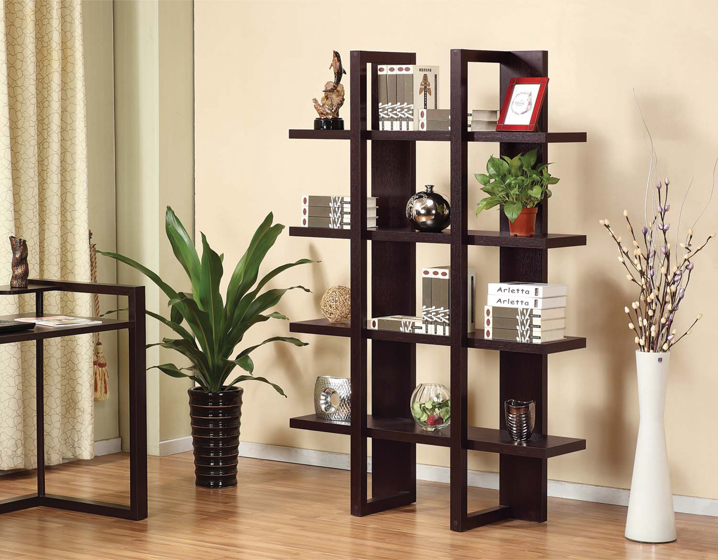 BOOKCASE- DARK CHERRY