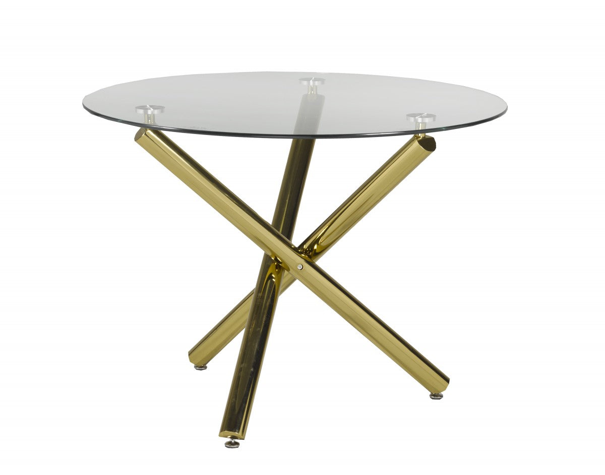 DINING TABLE - GOLD