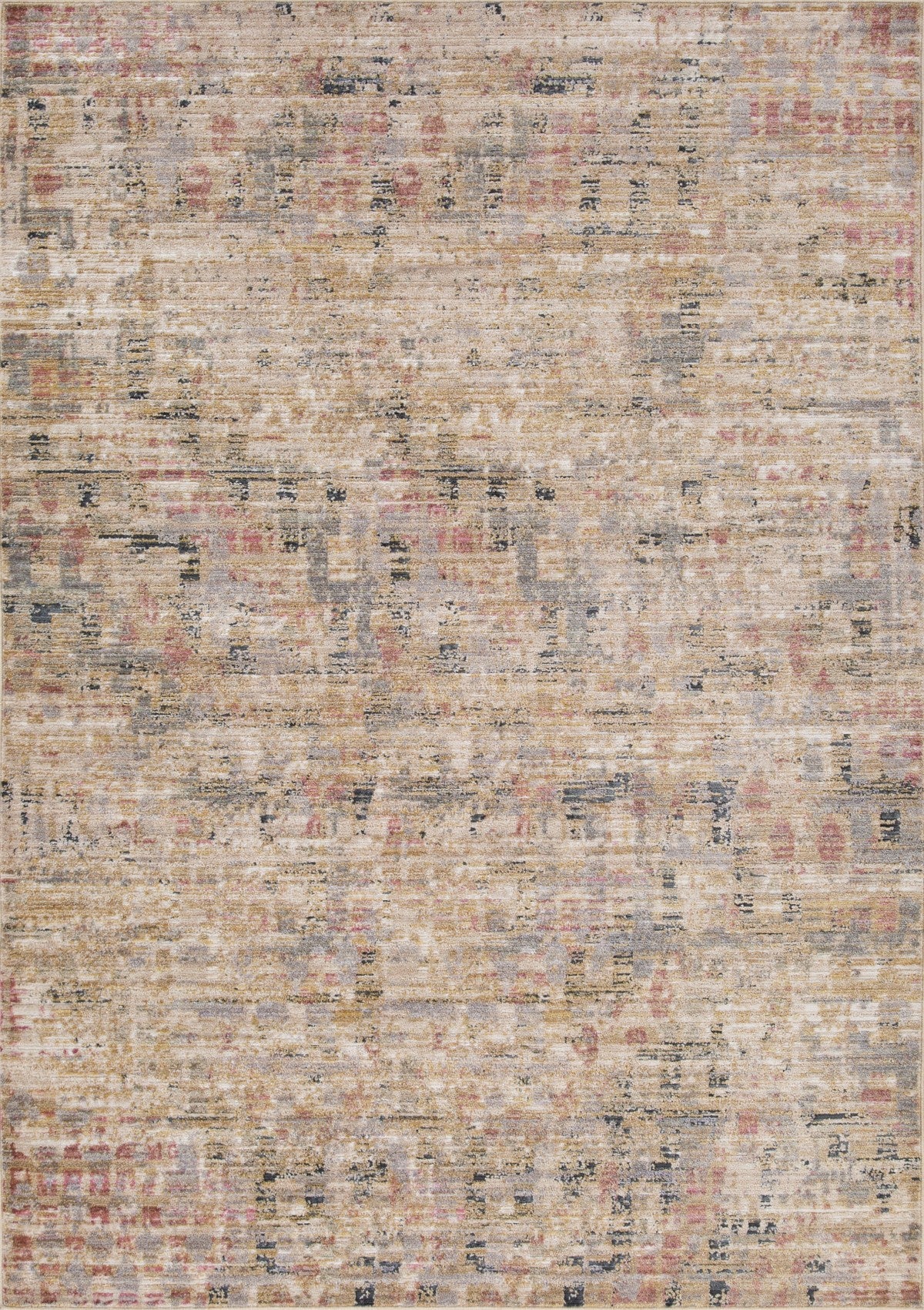 8 X 11 AREA RUG - TAN/BROWN/RUST