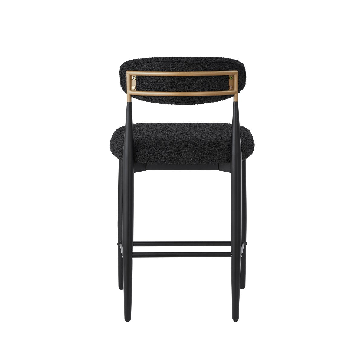 COUNTER STOOL, SET OF 2 - BLACK