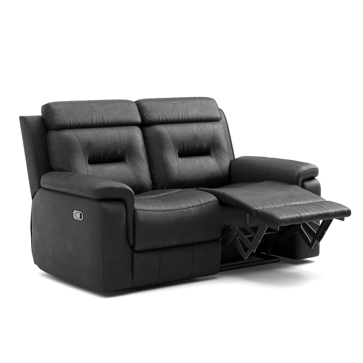 RECLINER LOVE SEAT - BLACK