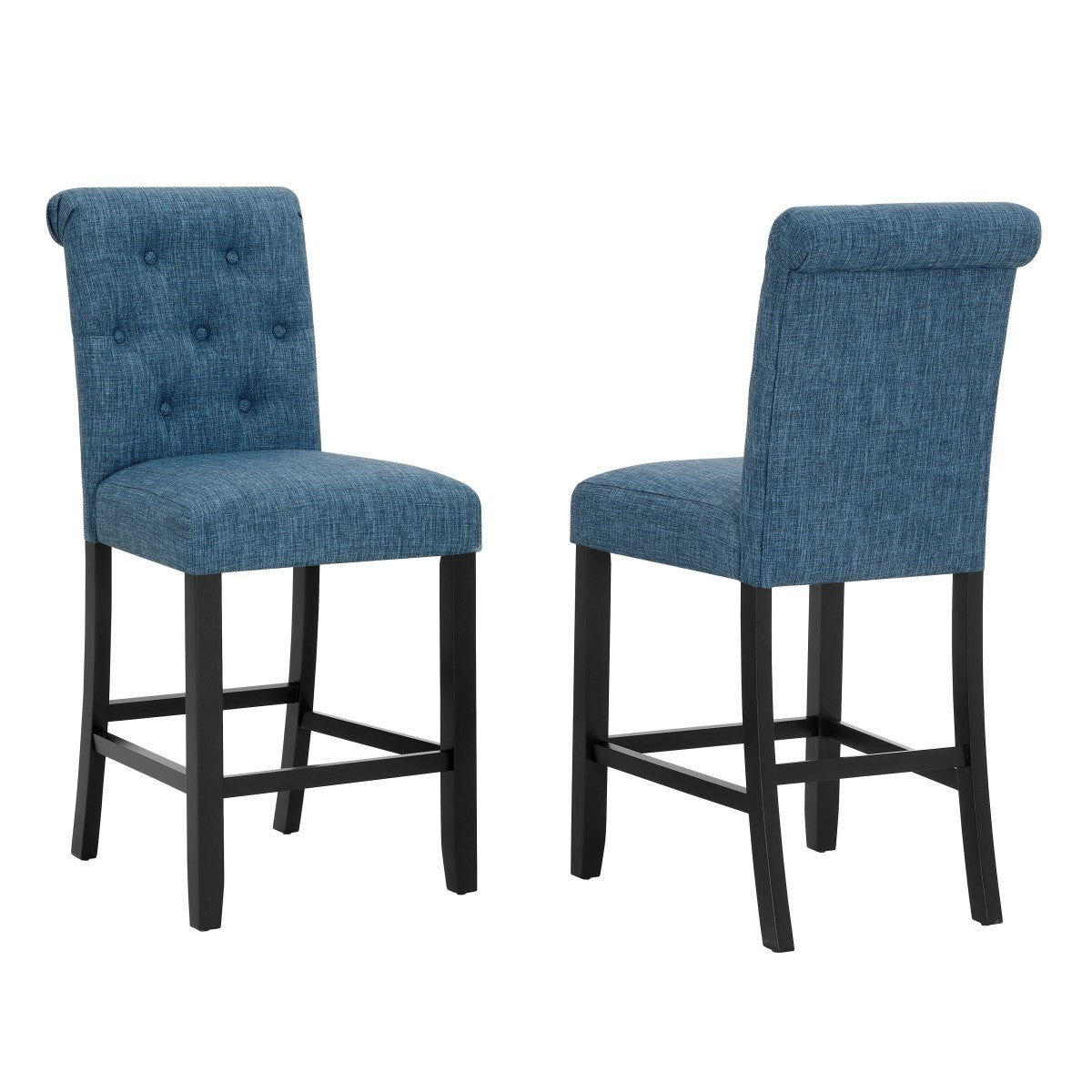 24'' COUNTER STOOL , SET OF 2 - BLUE