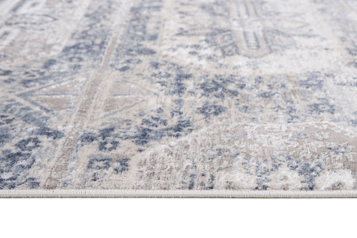 5 X 8 AREA RUG - GREY/BLUE