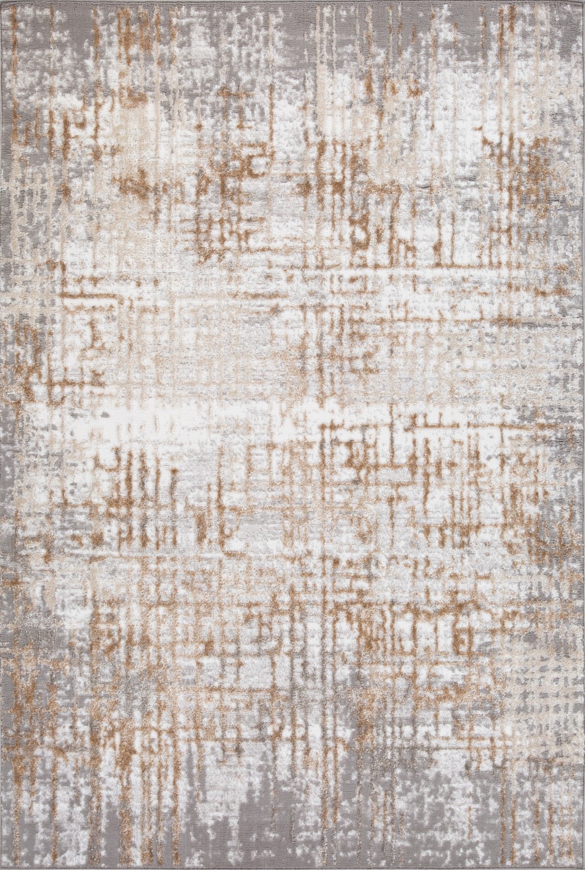 5 X 8 AREA RUG - GREY/CREAM/BEIGE