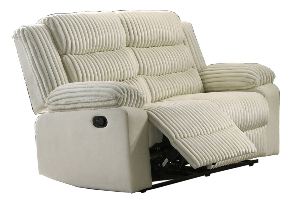 RECLINER LOVE SEAT - CREAM
