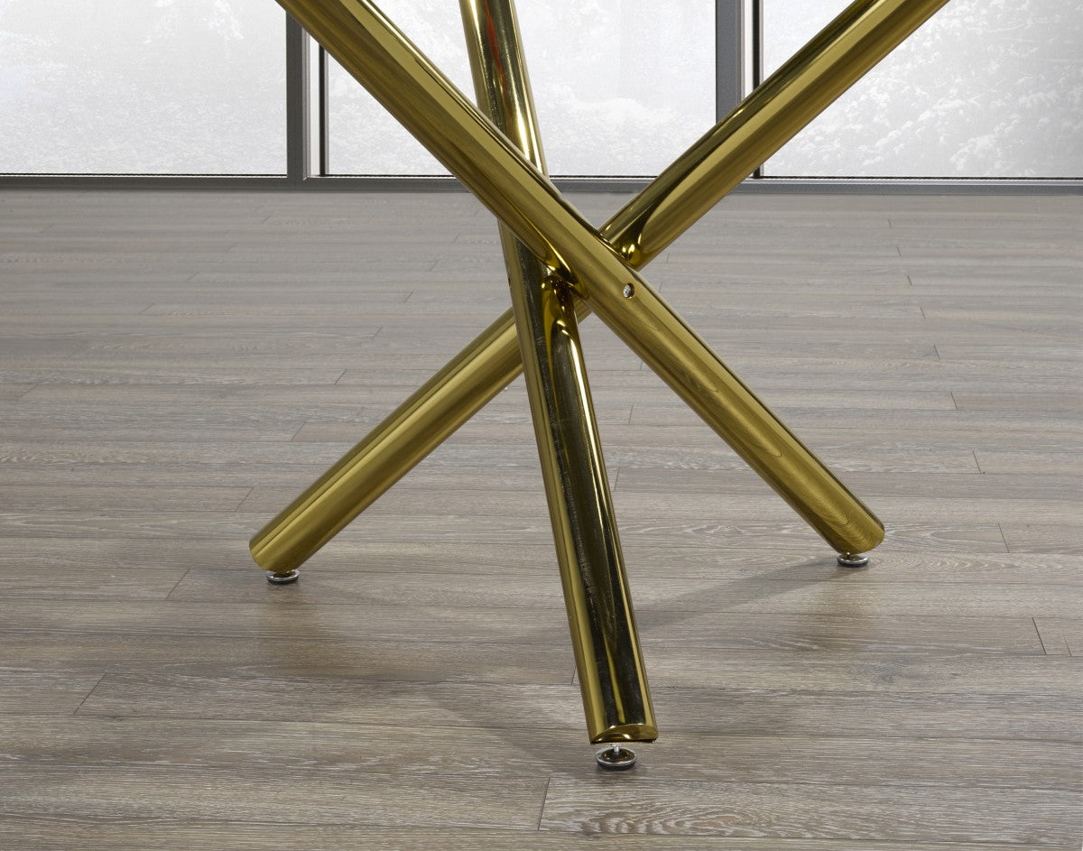 DINING TABLE - GOLD