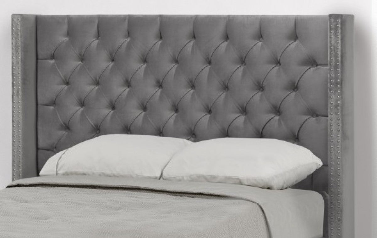 KING HEADBOARD - GREY