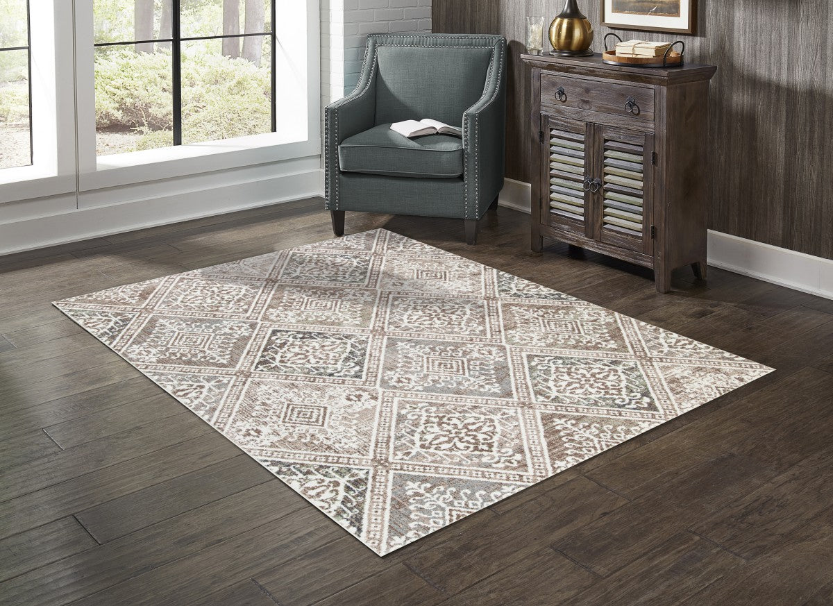 8 X 11 AREA RUG - BEIGE