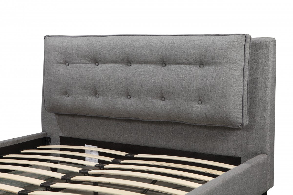 KING PLATFORM BED - GREY