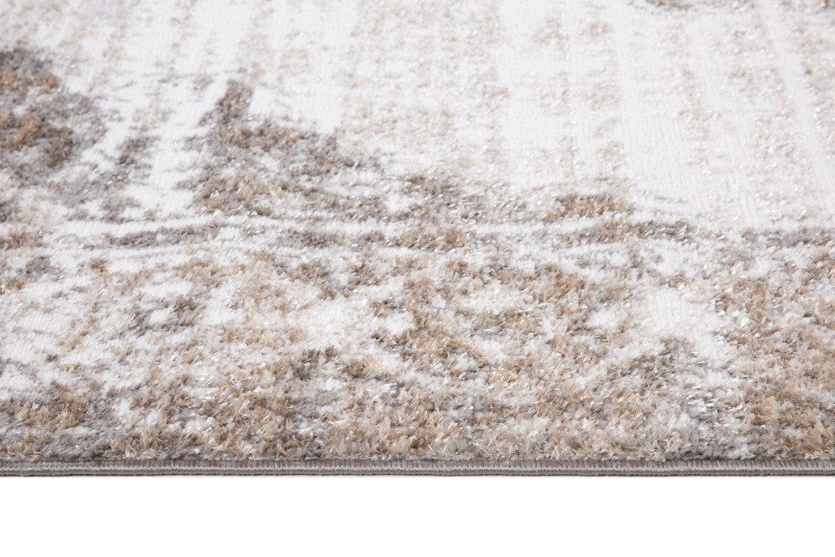 5 X 8 AREA RUG - GREY/CREAM