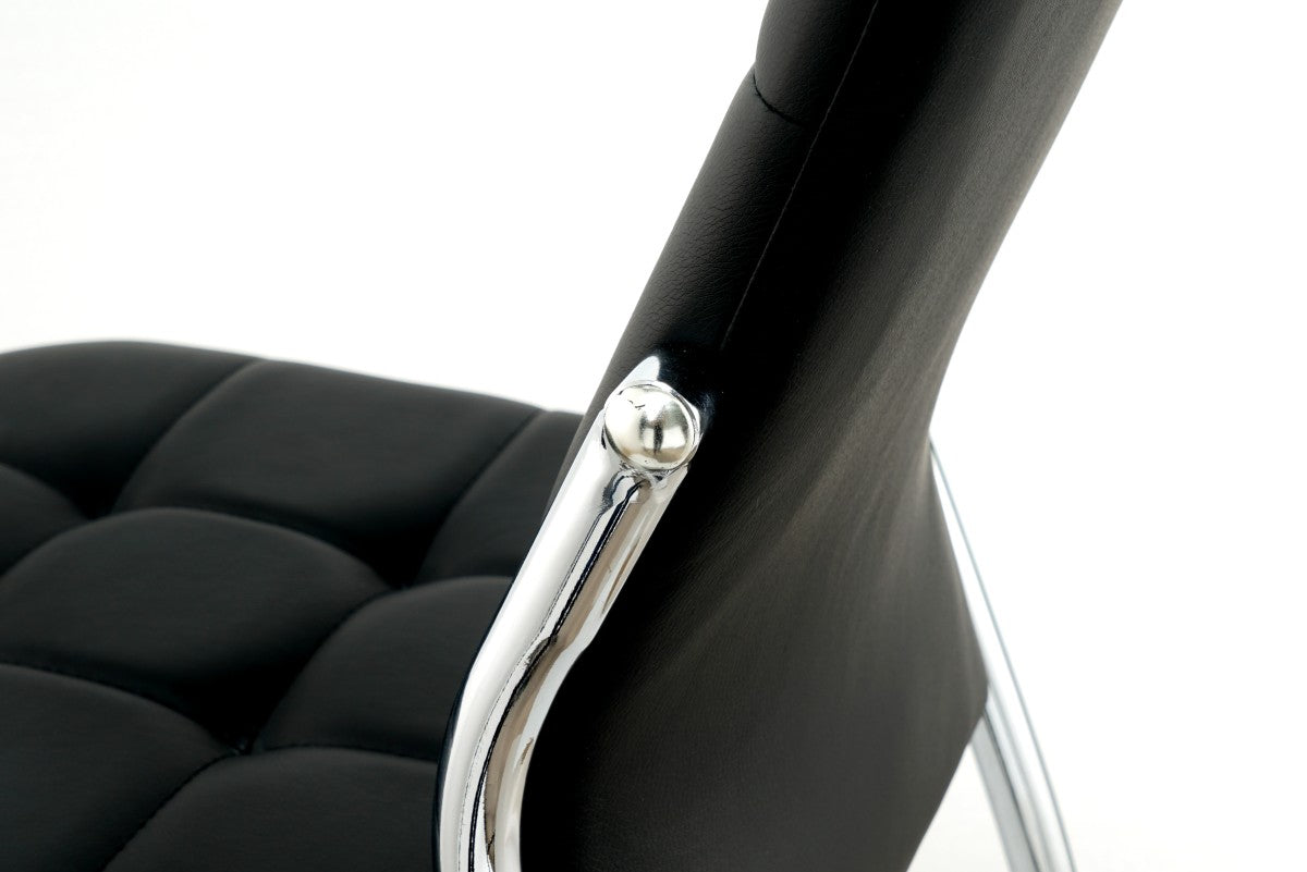 DINING CHAIR, SET OF 4 - BLACK