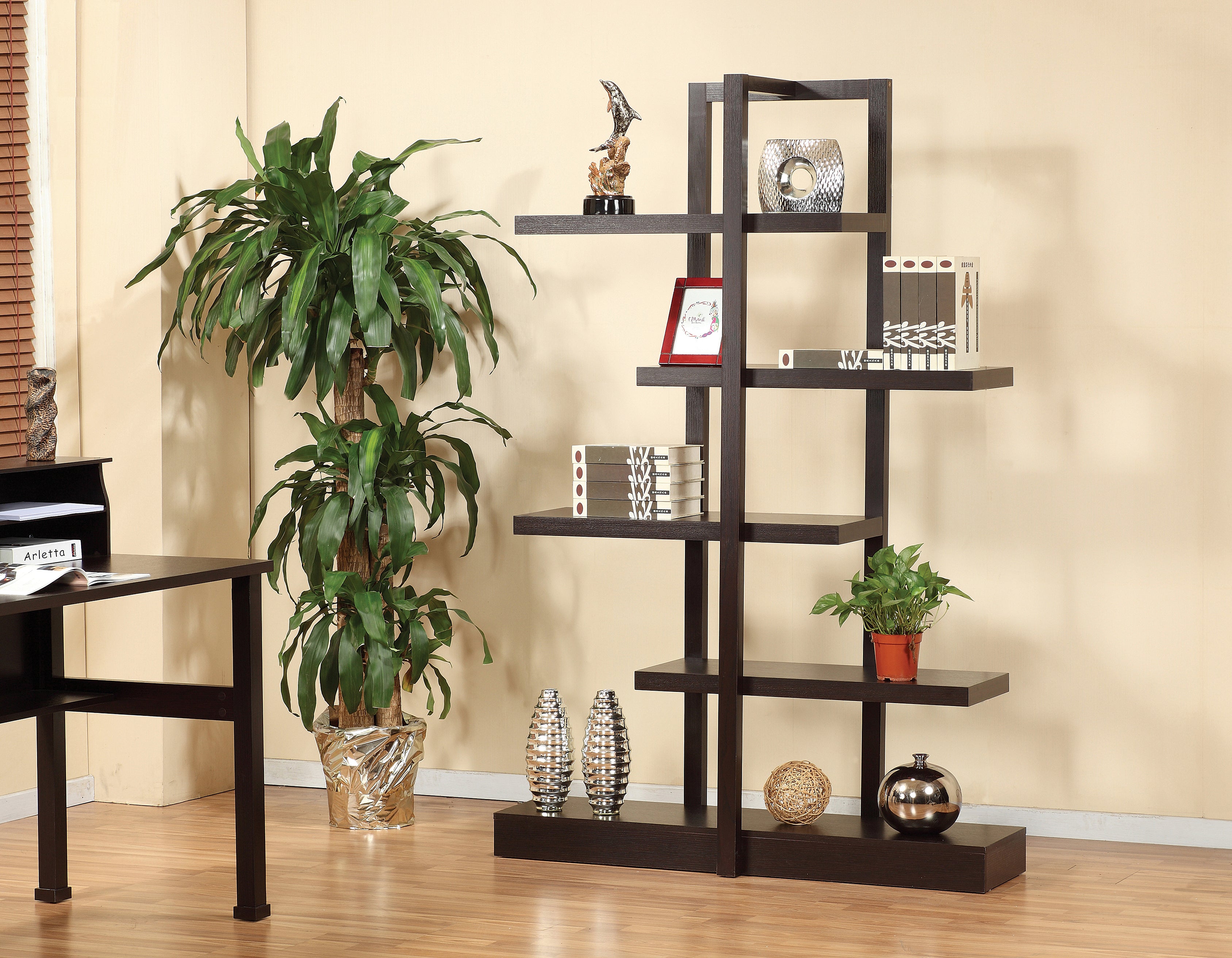 DISPLAY SHELF - DARK CHERRY