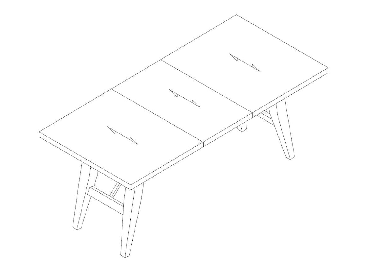 DINING TABLE - GREY
