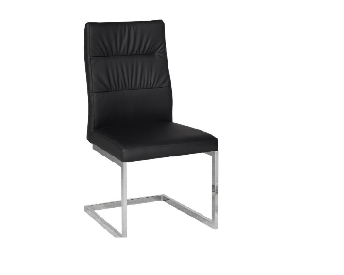 DINING CHAIR, SET OF 2 - BLACK