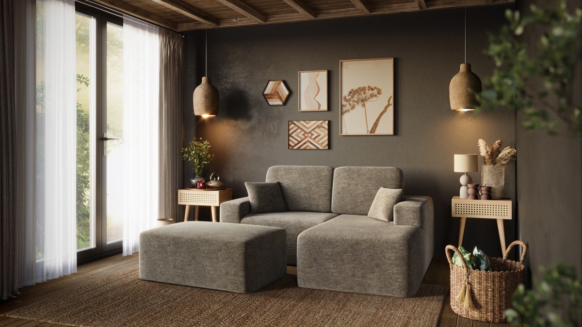 SECTIONAL W/OTTOMAN - TAUPE