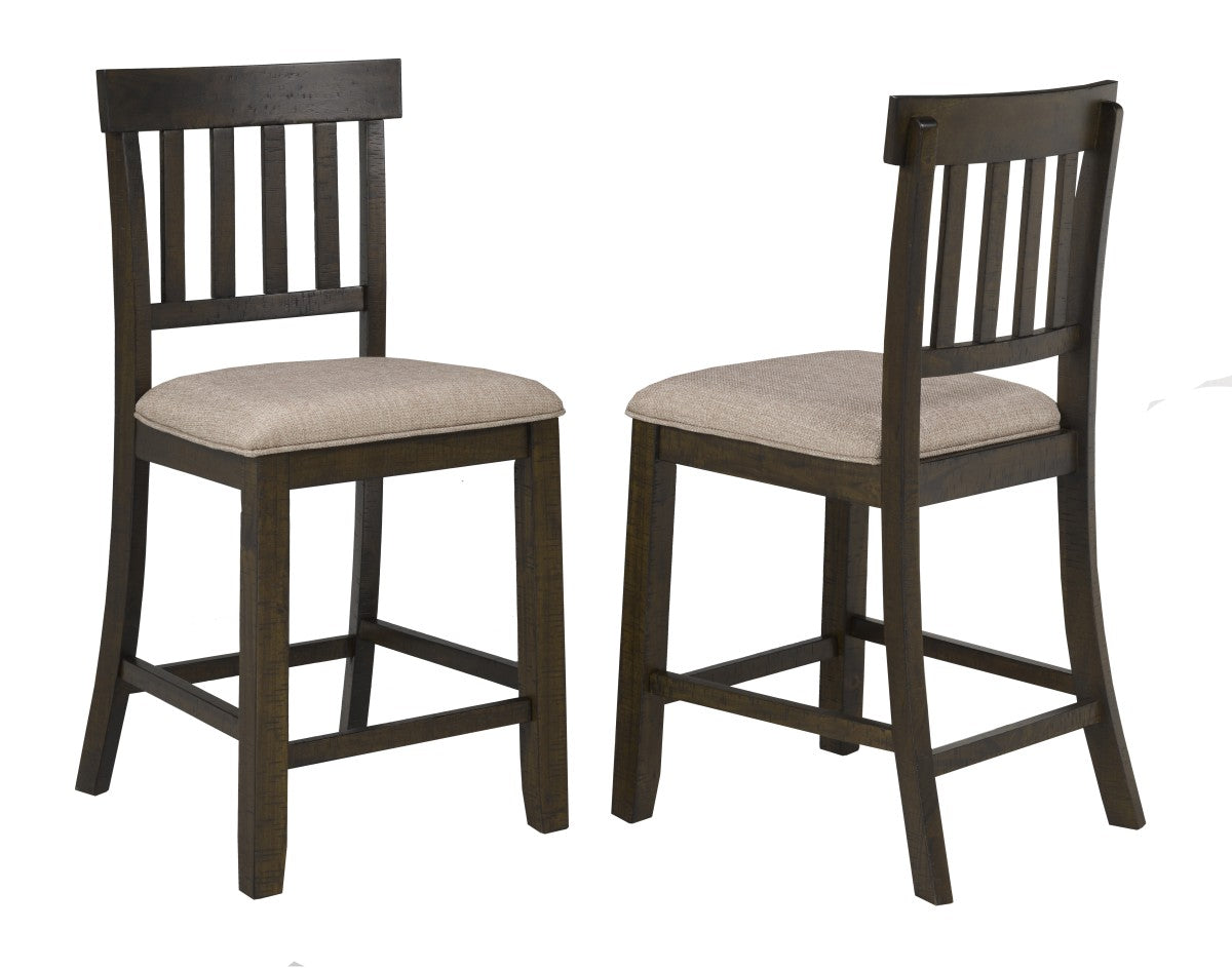 BAR STOOL, SET OF 2 - DARK GREY