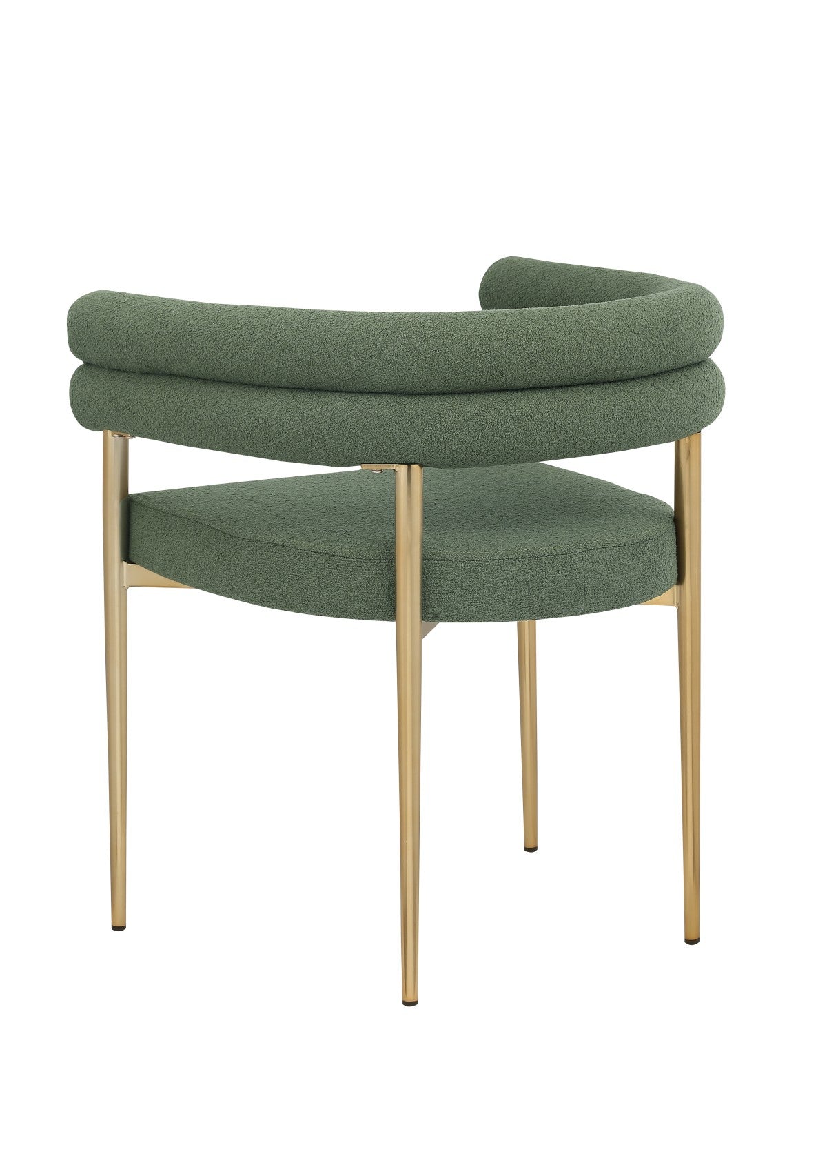 DINING CHAIR, SET OF 2, GREEN/GOLD
