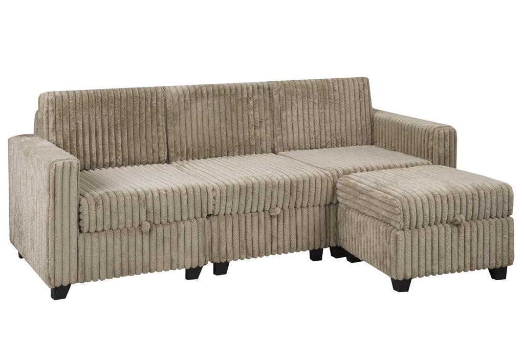 MODULAR SECTIONAL - BROWN