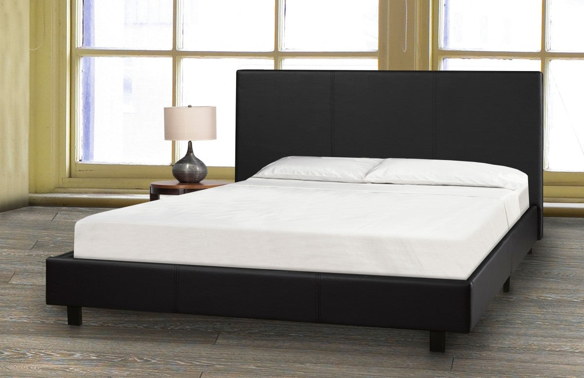FULL BED & MATTRESS SET - BLACK