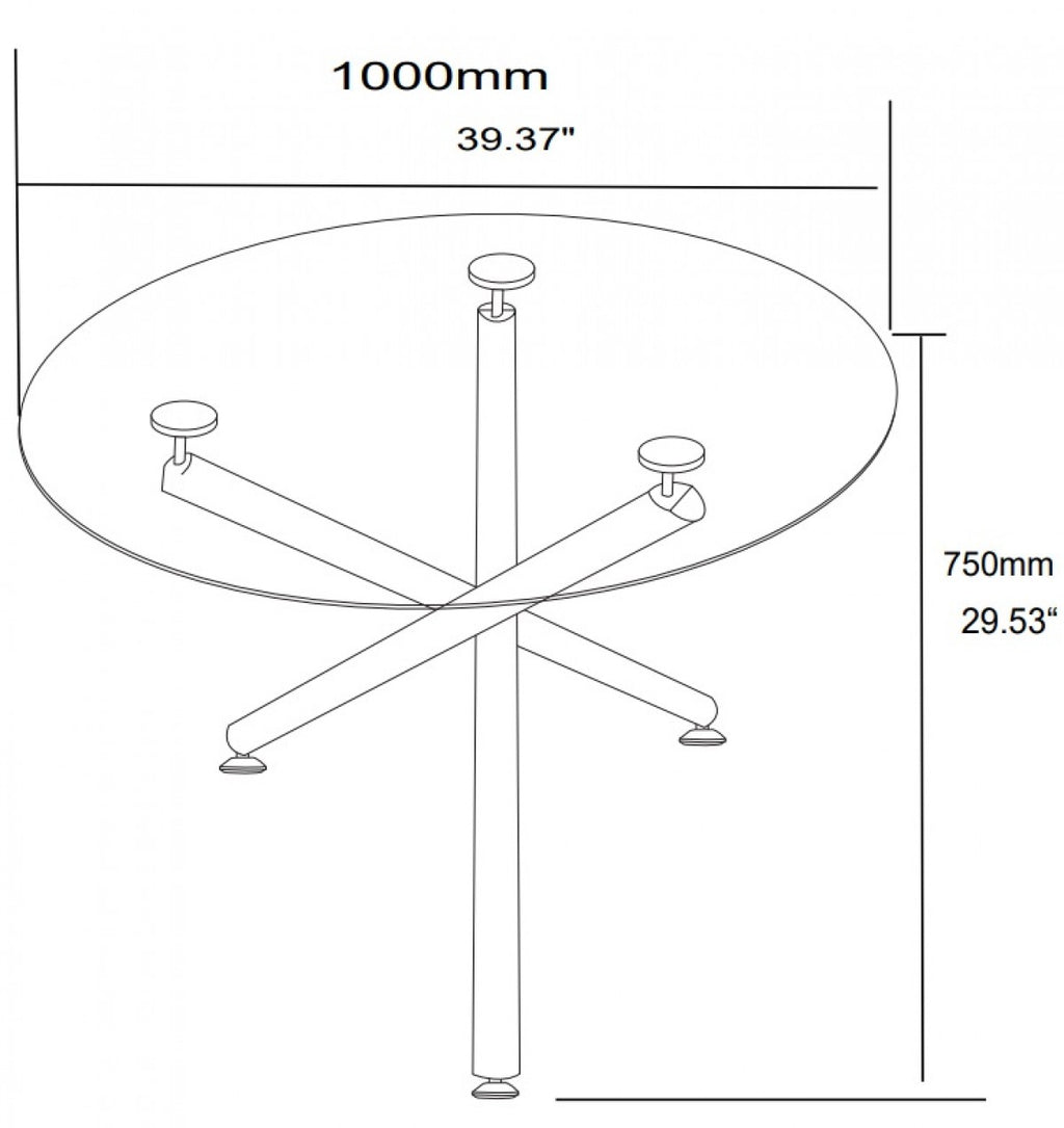 DINING TABLE - GOLD