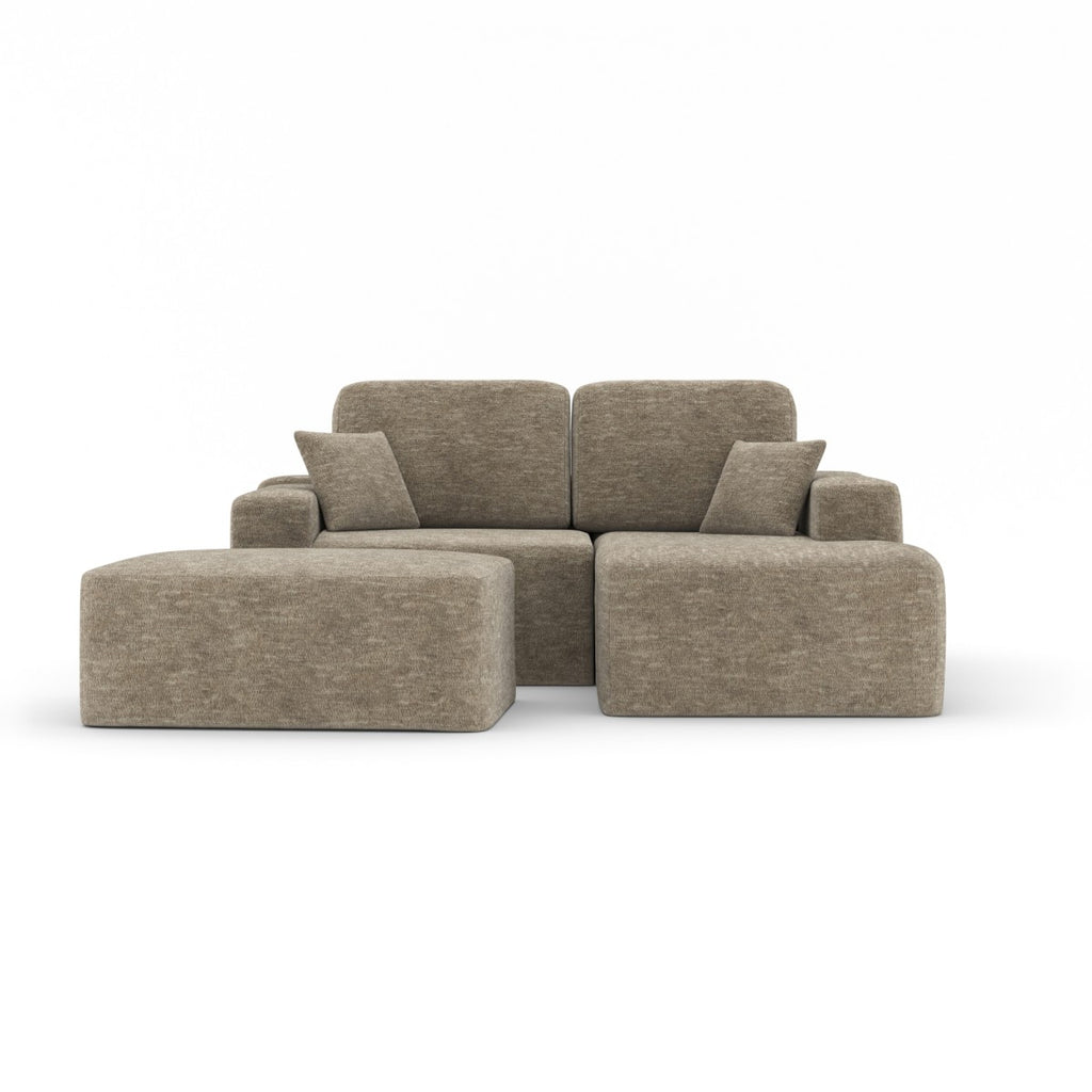 SECTIONAL W/OTTOMAN - TAUPE