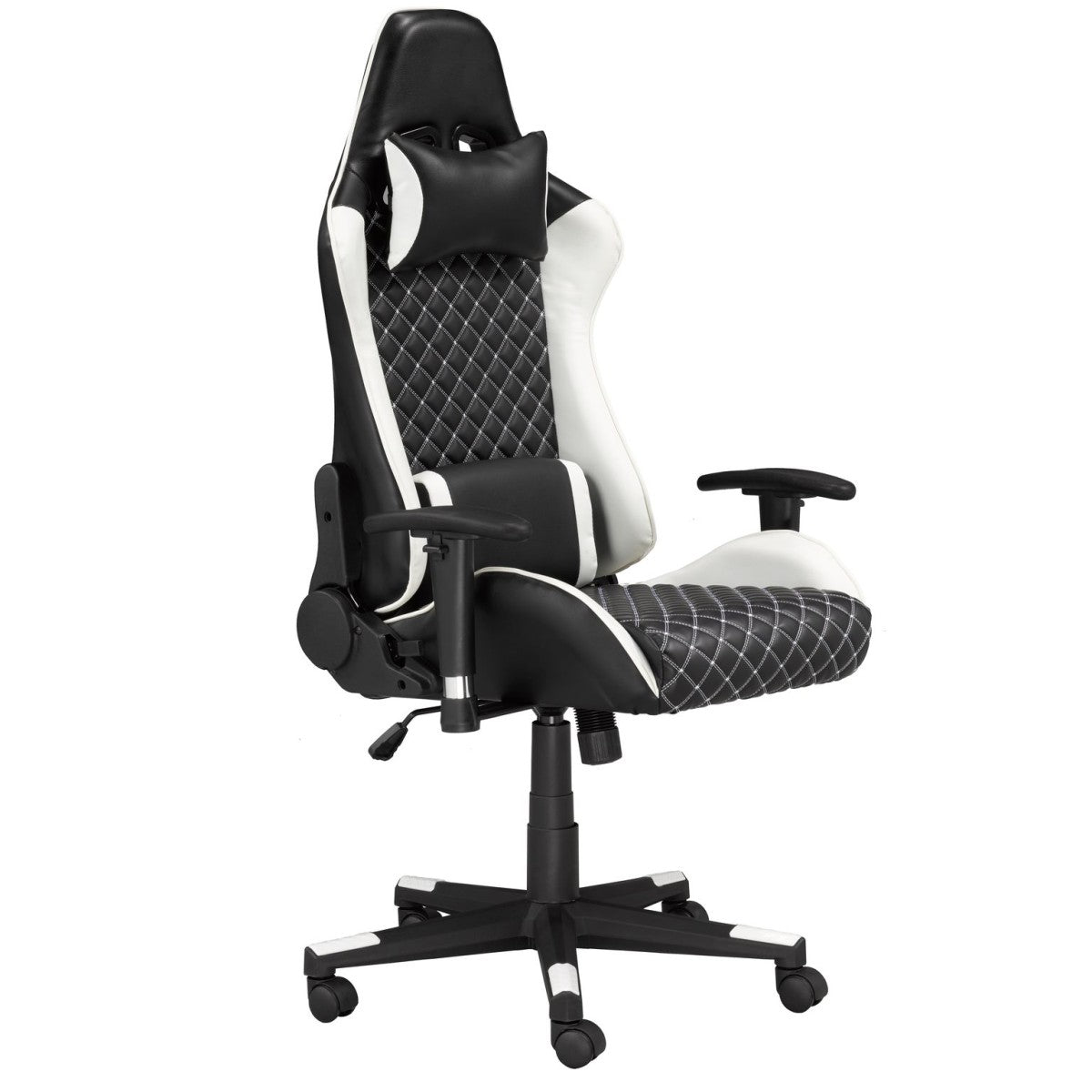 GAMING CHAIR - BLACK/WHITE