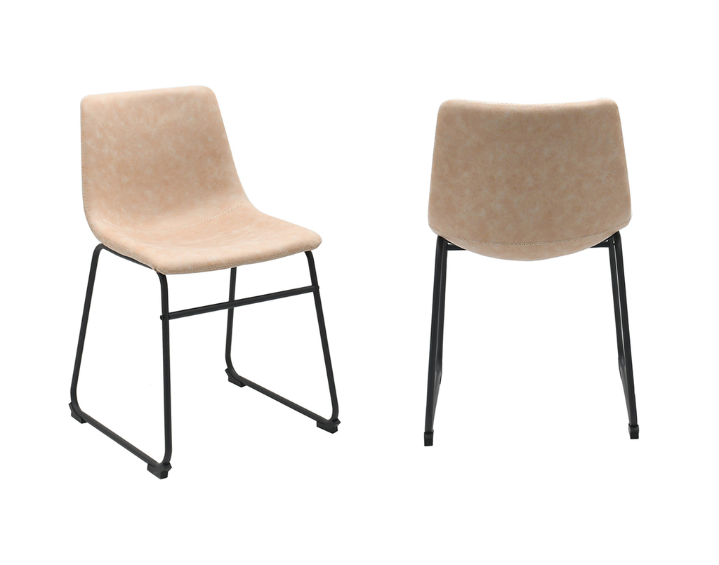 DINING CHAIR, SET OF 2, VINTAGE BEIGE