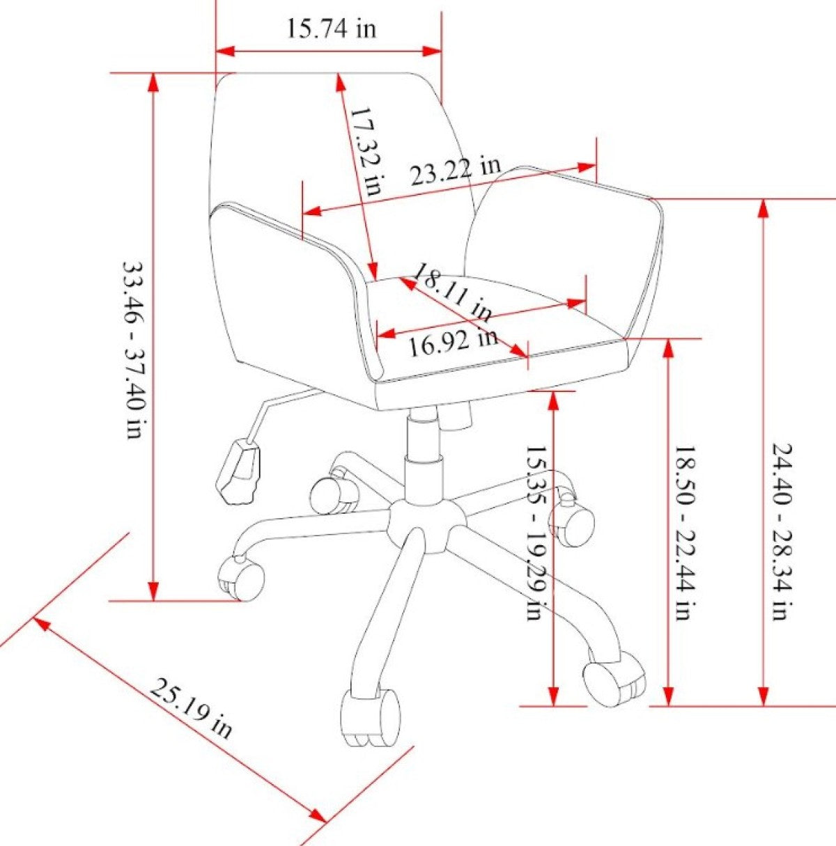 OFFICE CHAIR - BEIGE