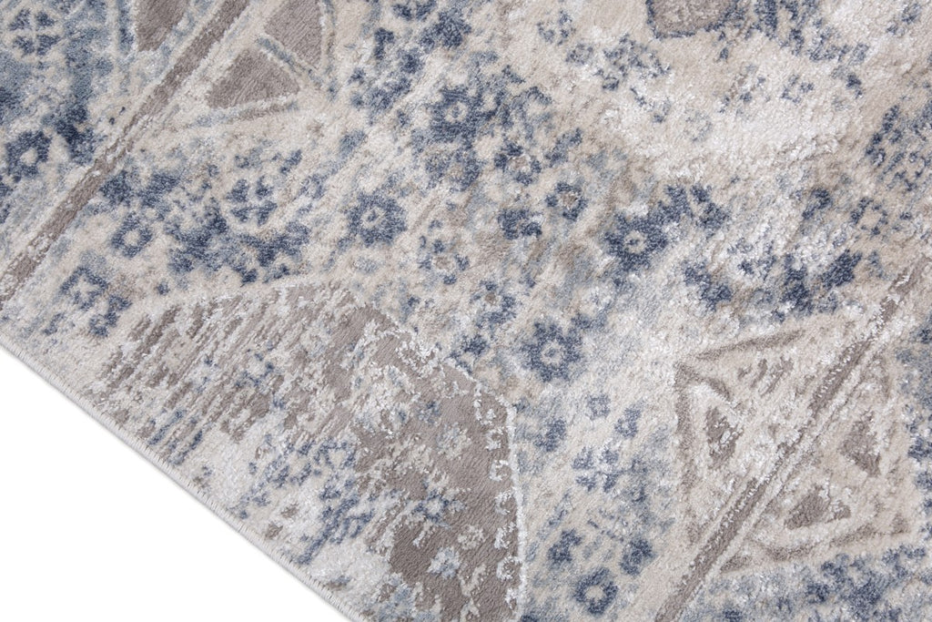 8 X 11 AREA RUG - GREY/BLUE