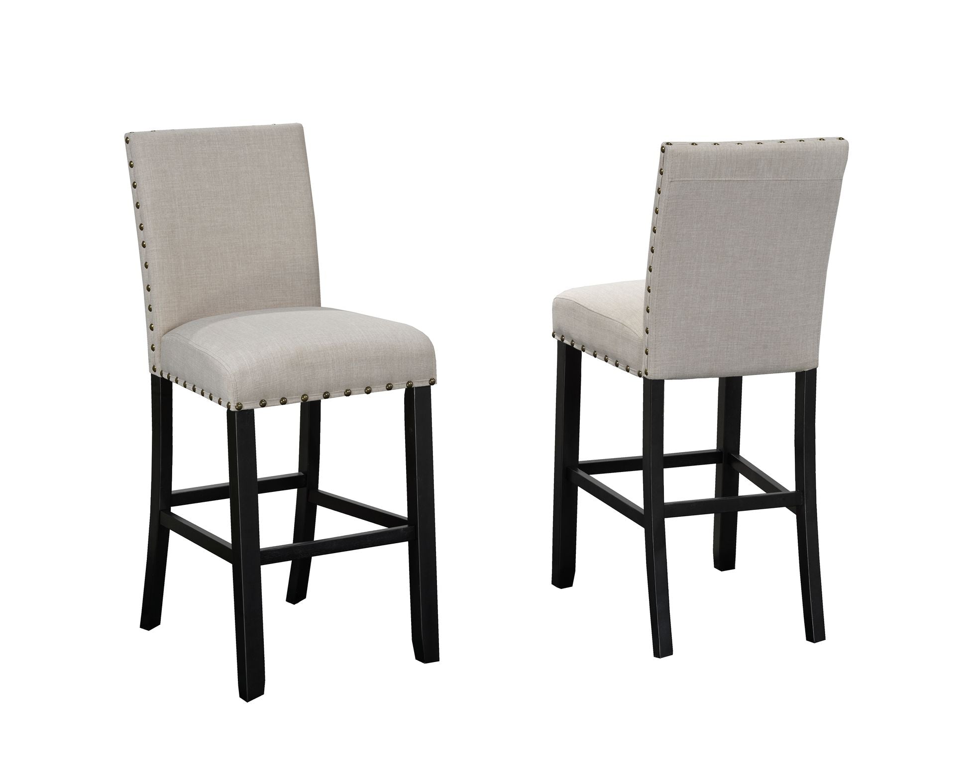 29'' BAR STOOL, SET OF 2 - BEIGE