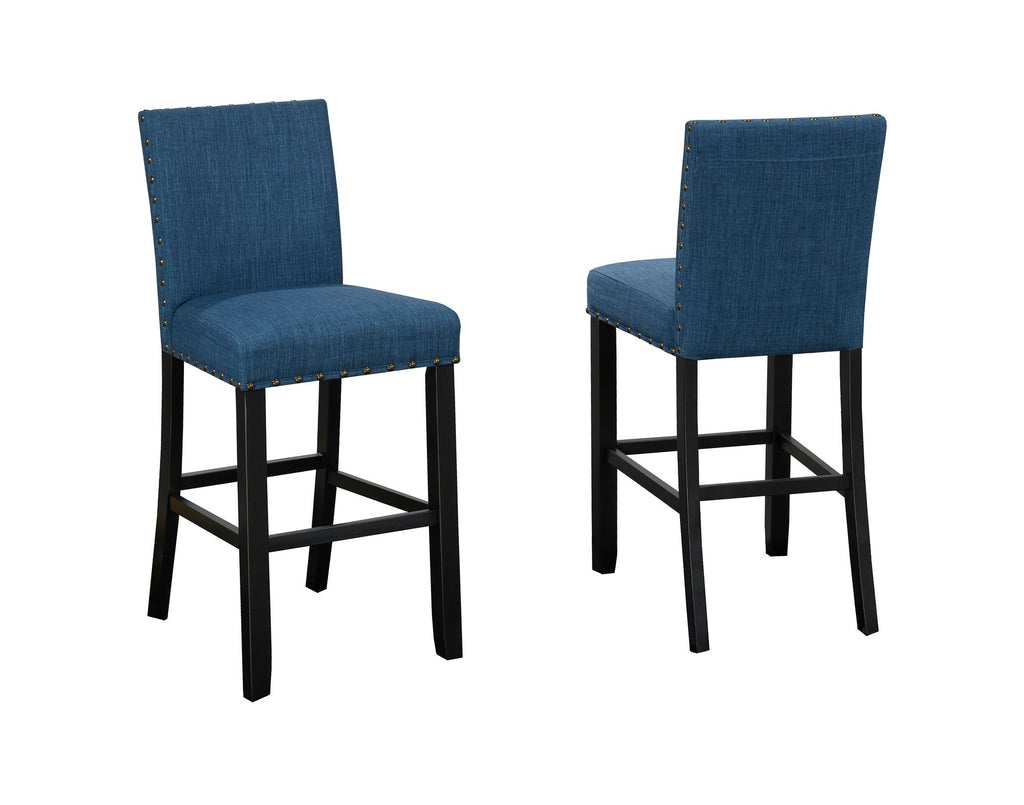 29'' BAR STOOL, SET OF 2 - BLUE