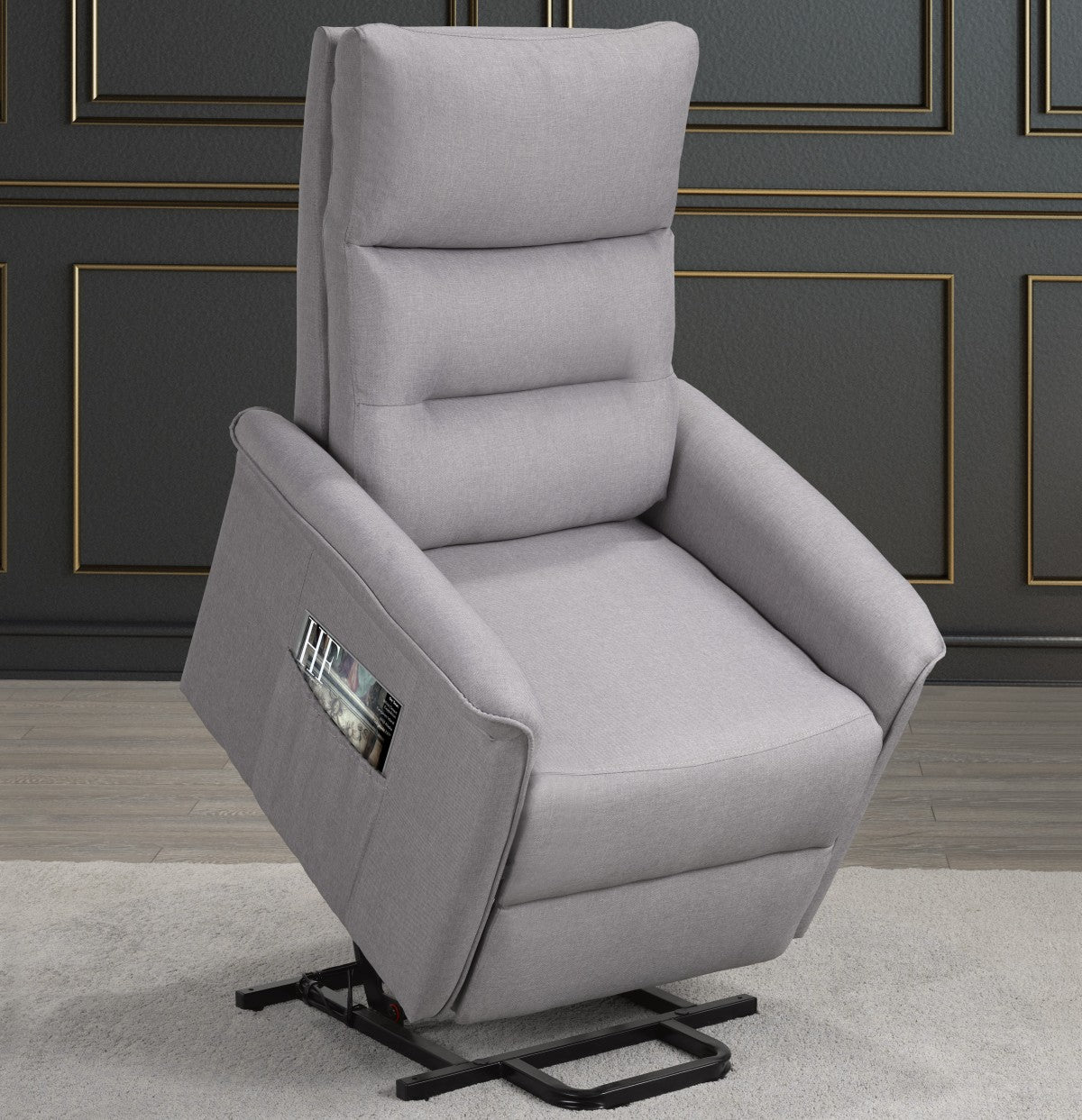 RECLINER LIFT CHAIR, LIGHT GREY