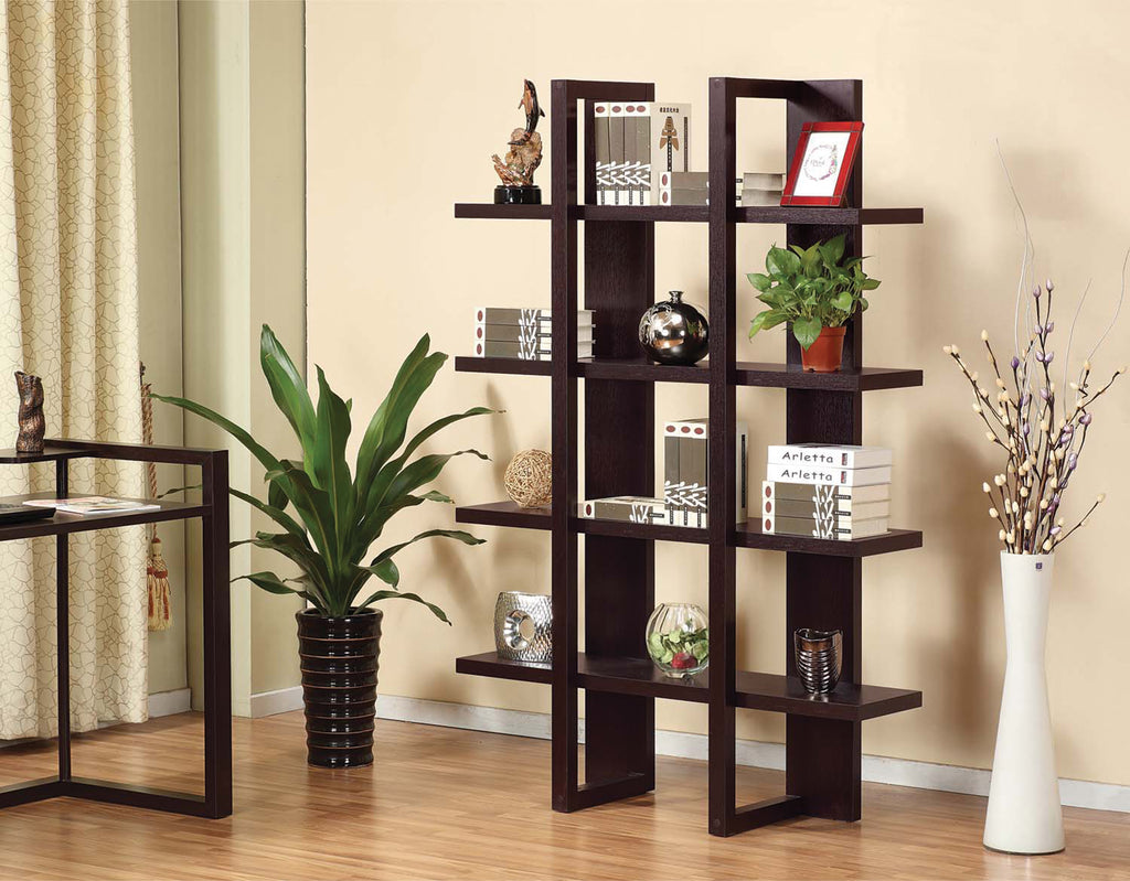 BOOKCASE- DARK CHERRY