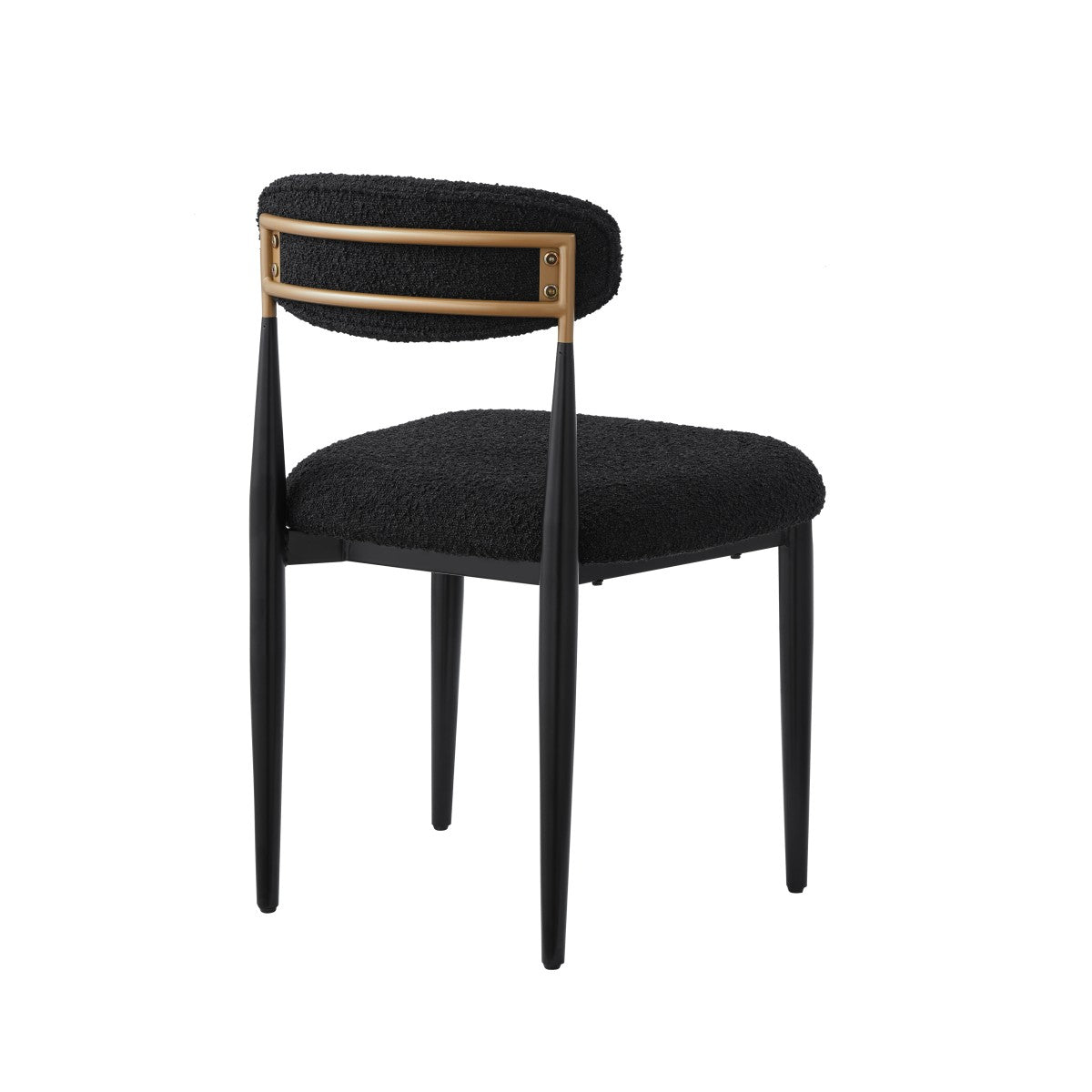 DINING CHAIR, SET OF 2 - BLACK