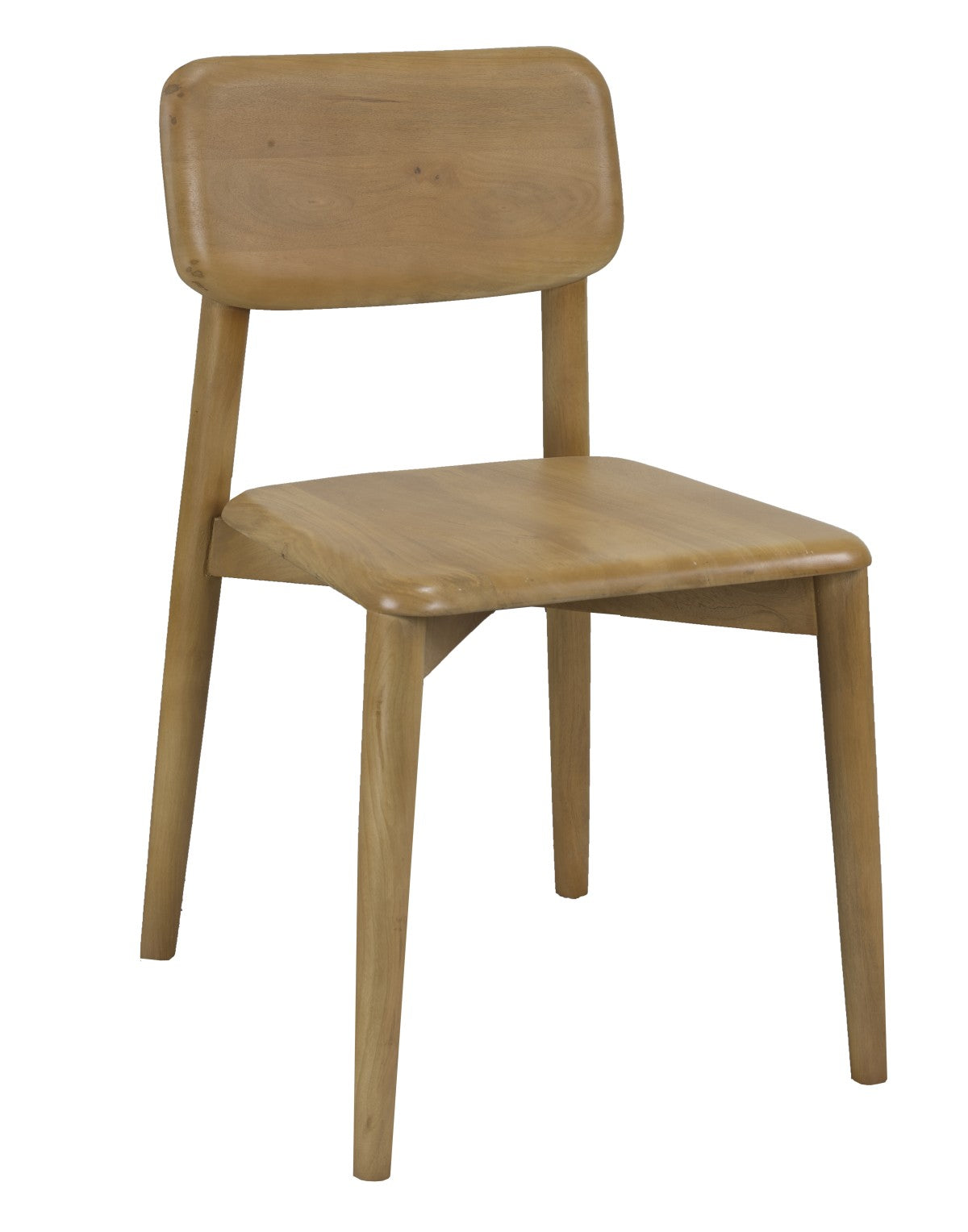 DINING CHAIR, SET OF 2 - OAK