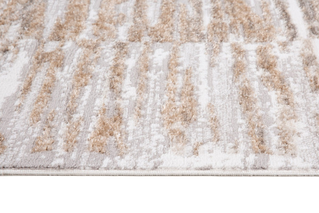 5 X 8 AREA RUG - GREY/CREAM/BEIGE