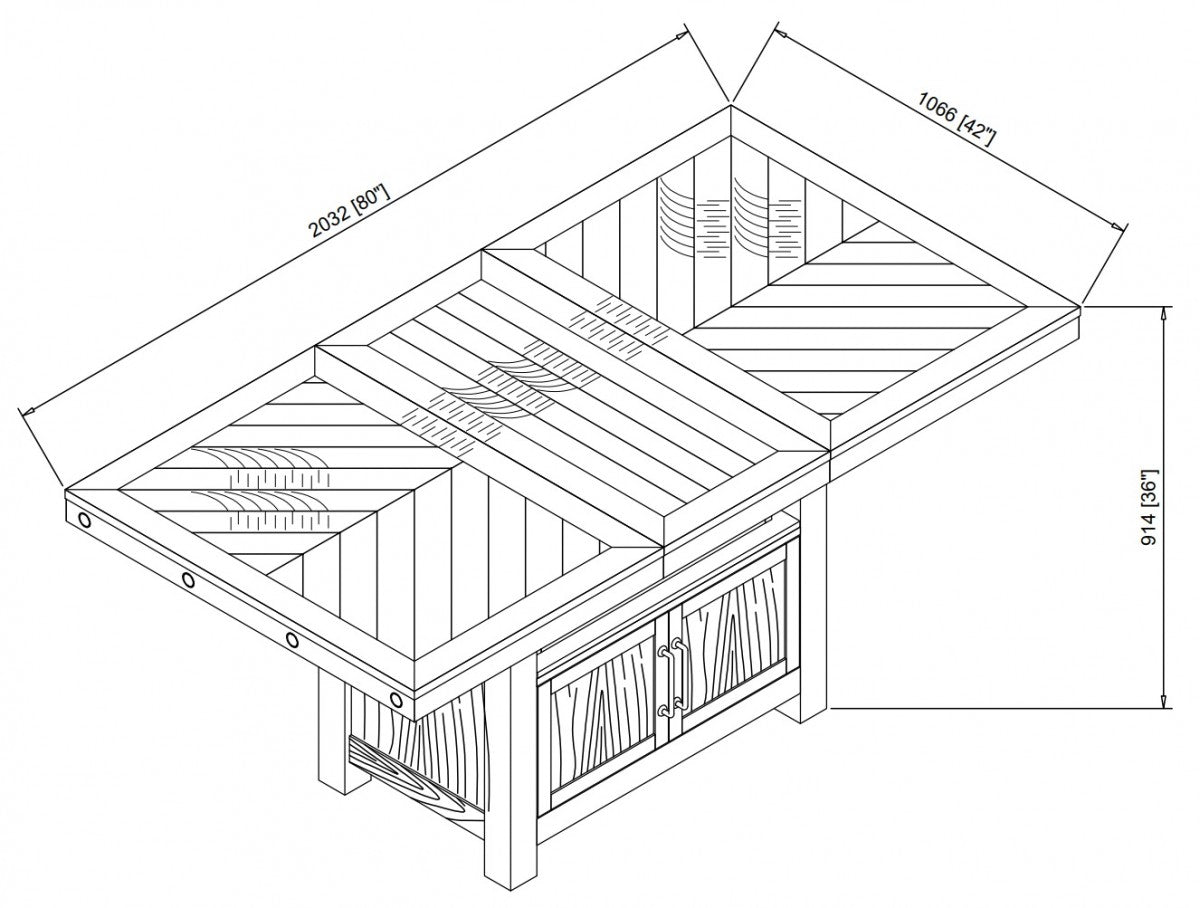 7-PIECE COUNTER SET - ESPRESSO