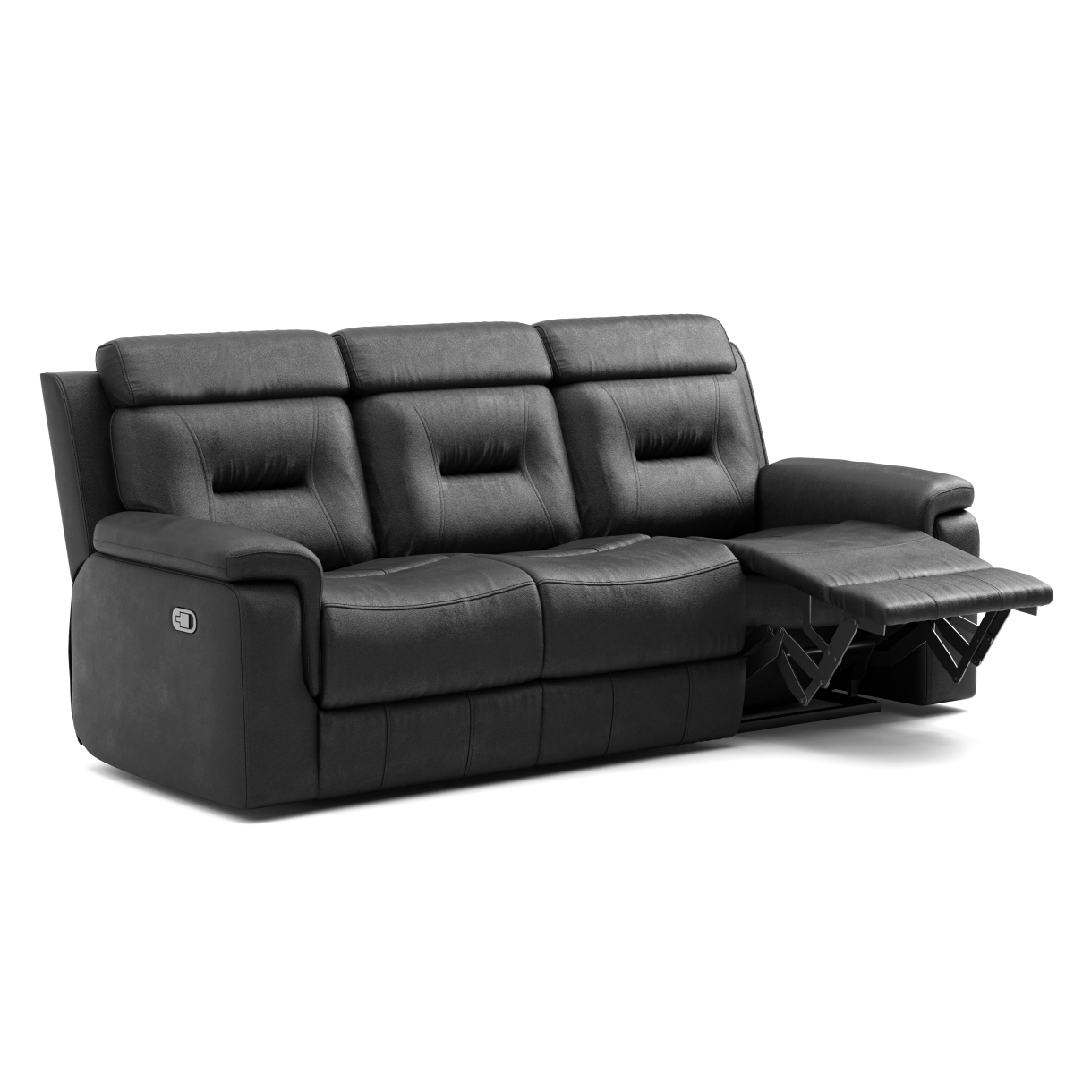 RECLINER SOFA - BLACK