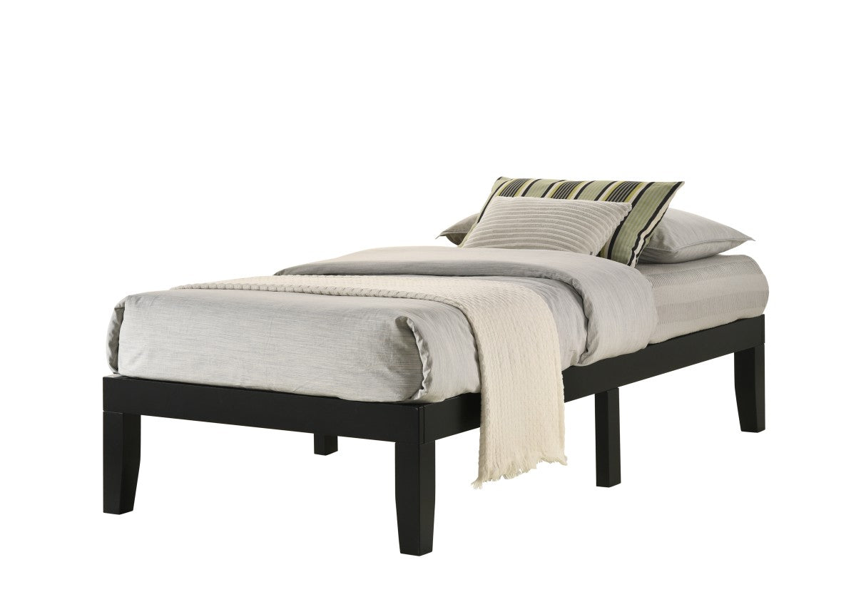 TWIN PLATFORM BED FRAME - BLACK