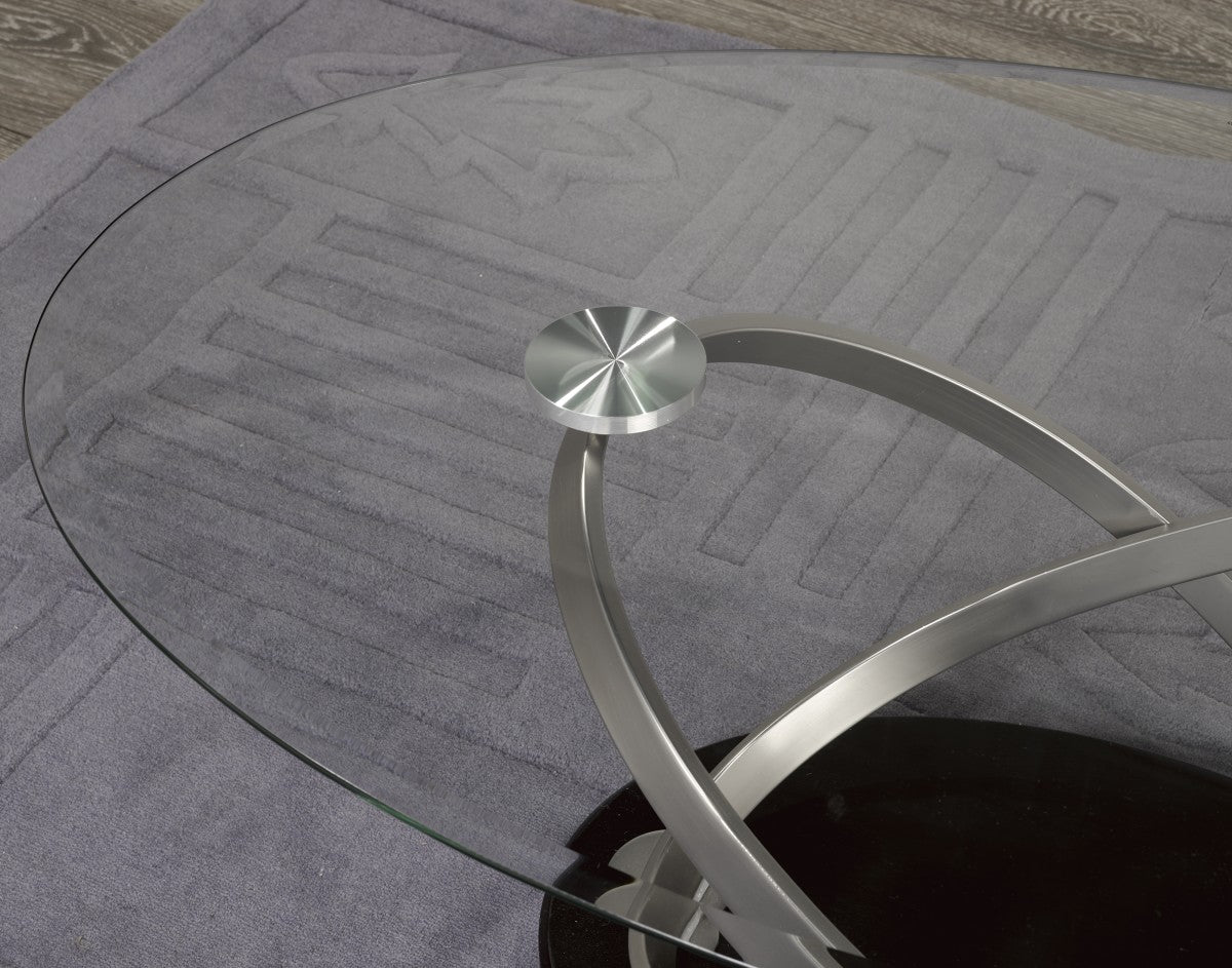 3-PIECE COFFEE SET - BLACK/SILVER