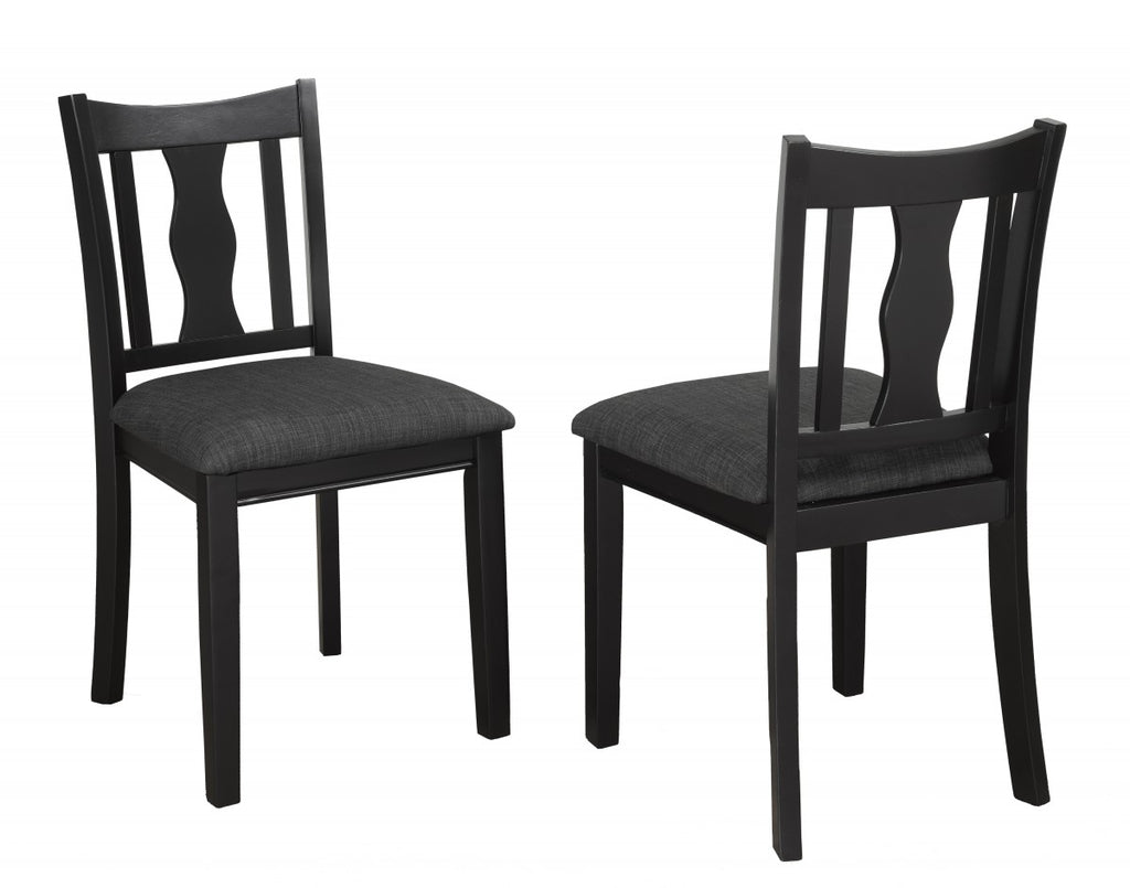DINING CHAIR, SET OF 2 - GREY