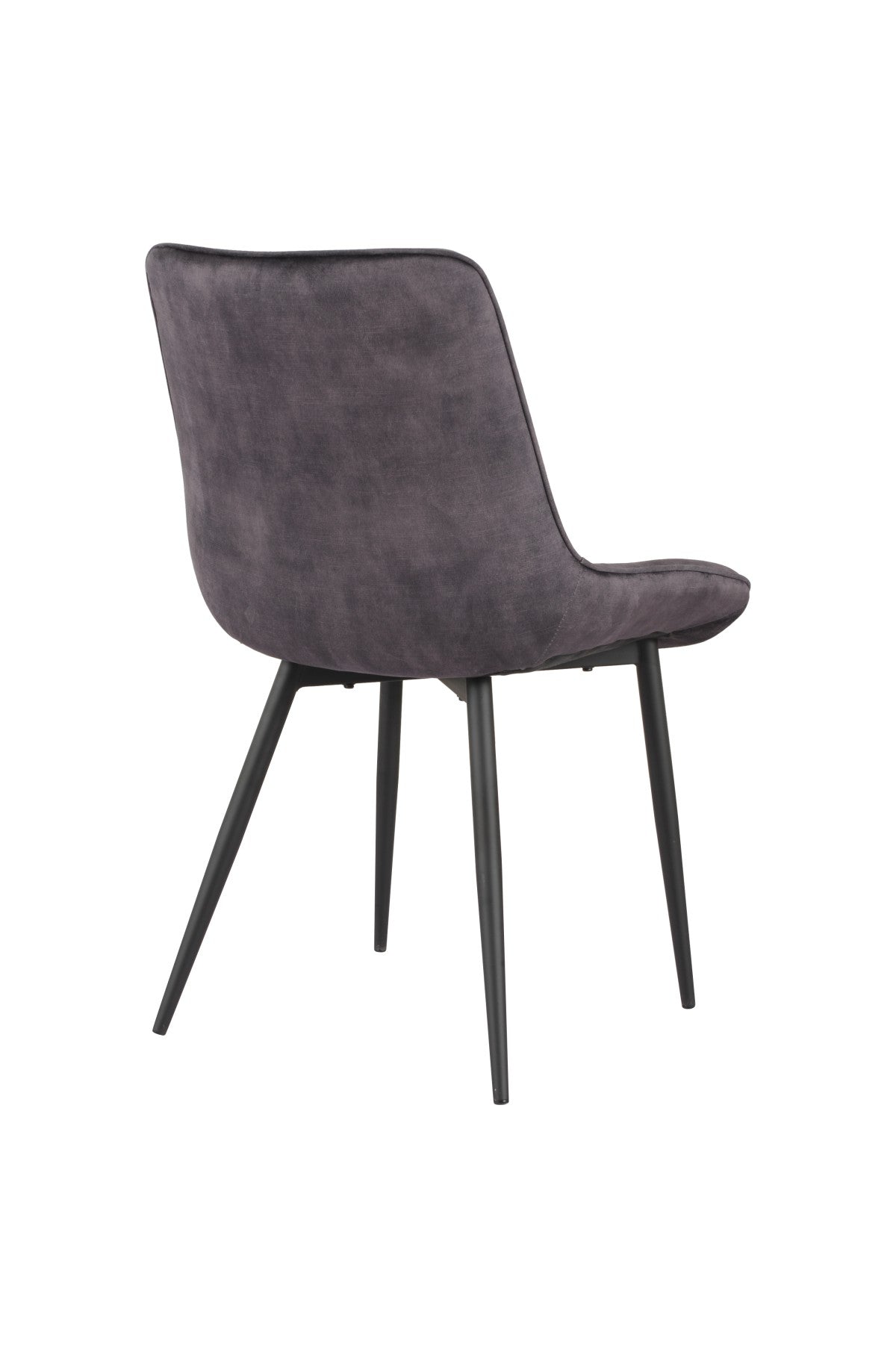 DINING CHAIR, SET OF 2 - DARK GREY