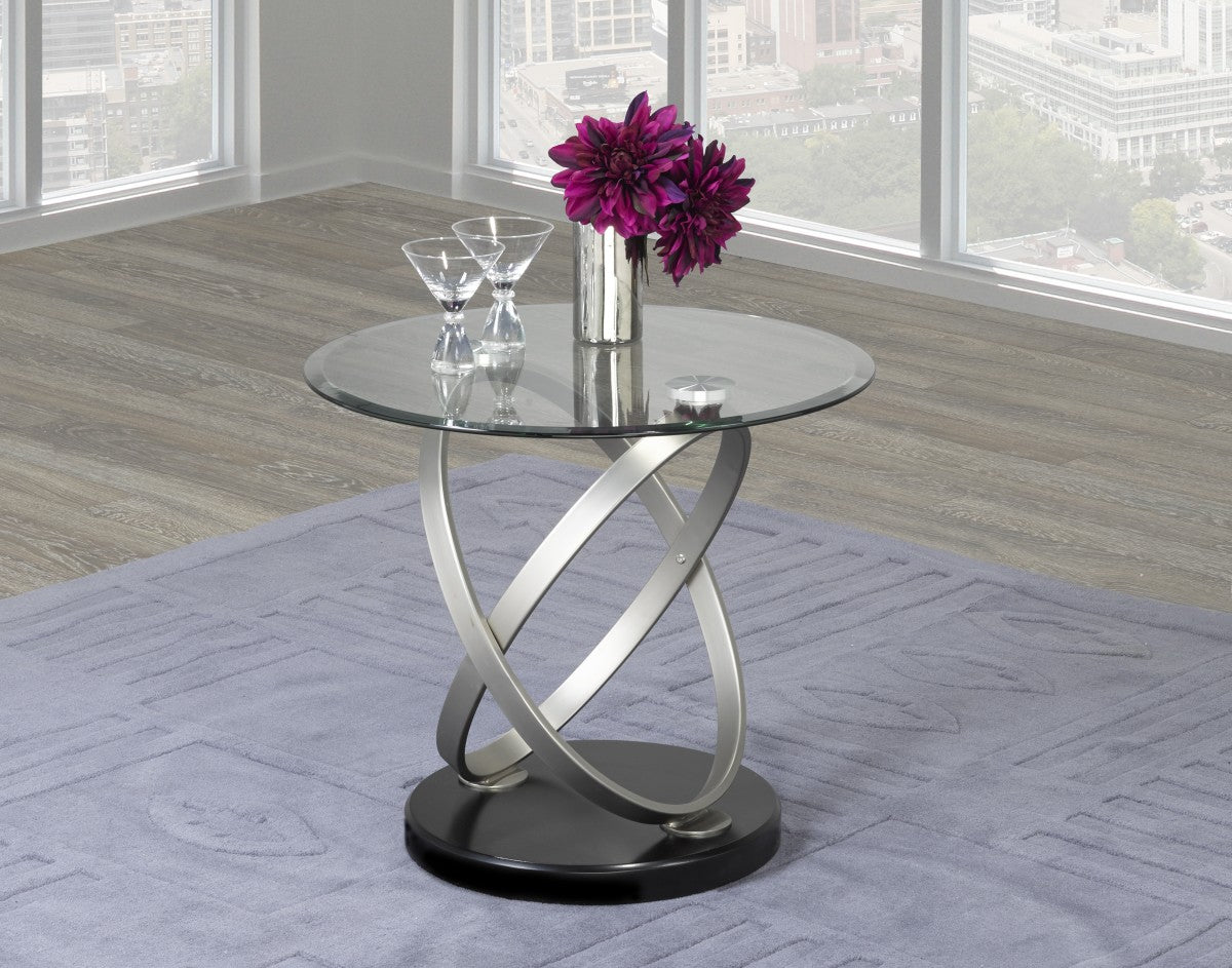 3-PIECE COFFEE SET - BLACK/SILVER