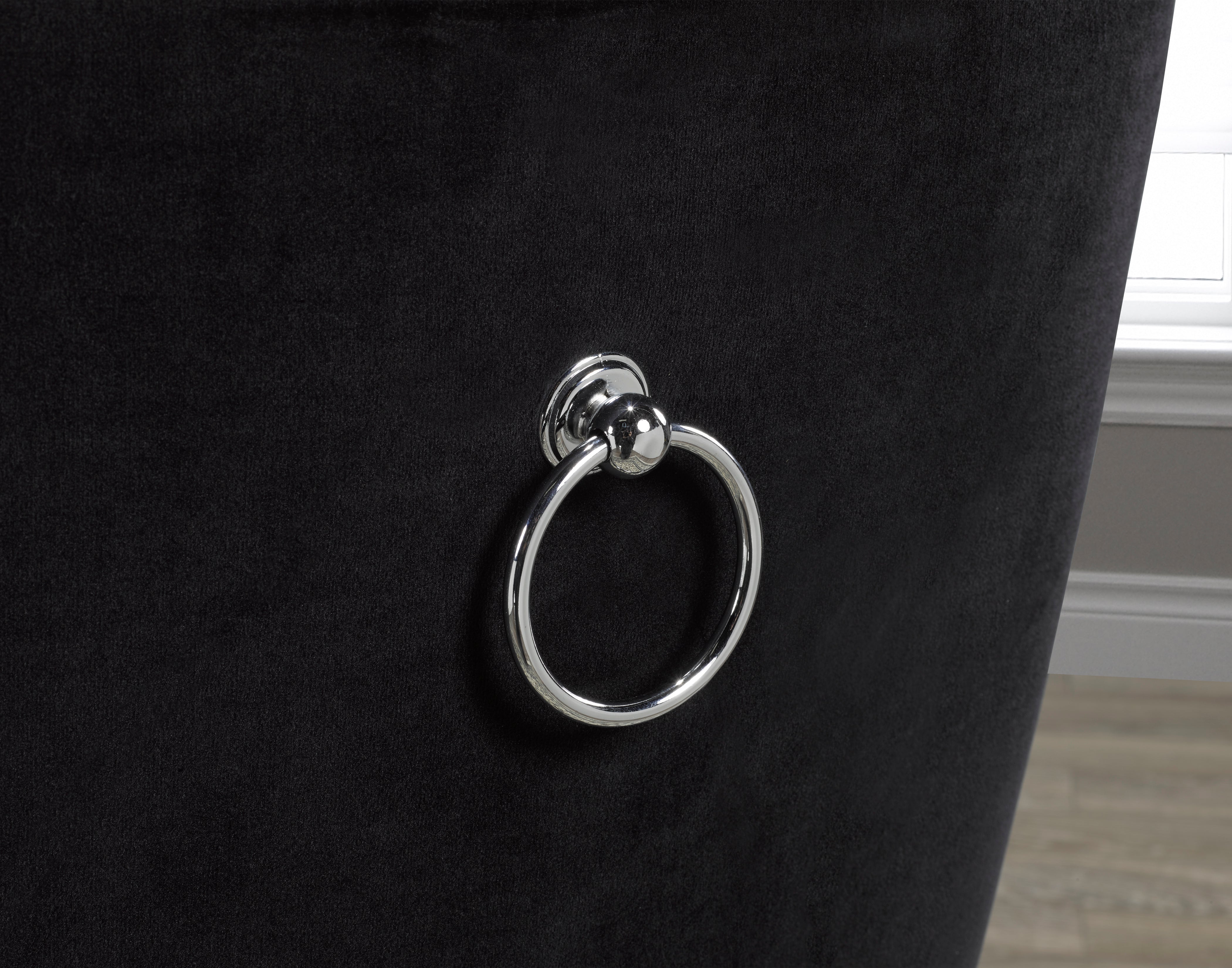 DINING CHAIR, SET OF 2 - BLACK